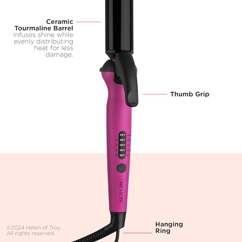 Revlon Easy Heat 1.125" Precision Curling Iron for Daily Use and Styling
| Revlon Easy Heat Curling Iron for Fine Hair