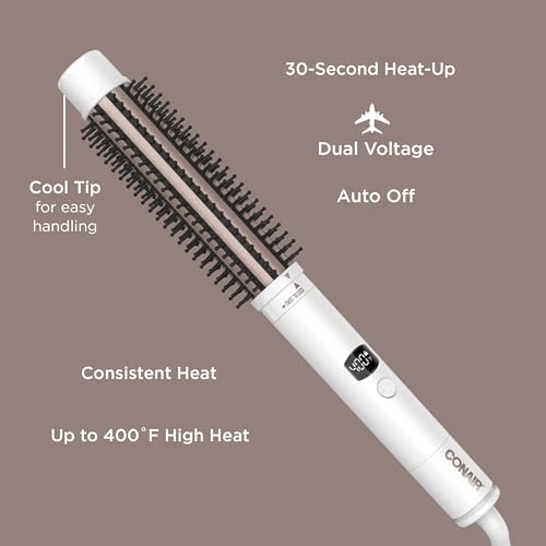 CONAIR Double Ceramic Curling Wand for Creating Curls and Waves, Professional Ceramic Technology Hair Styler