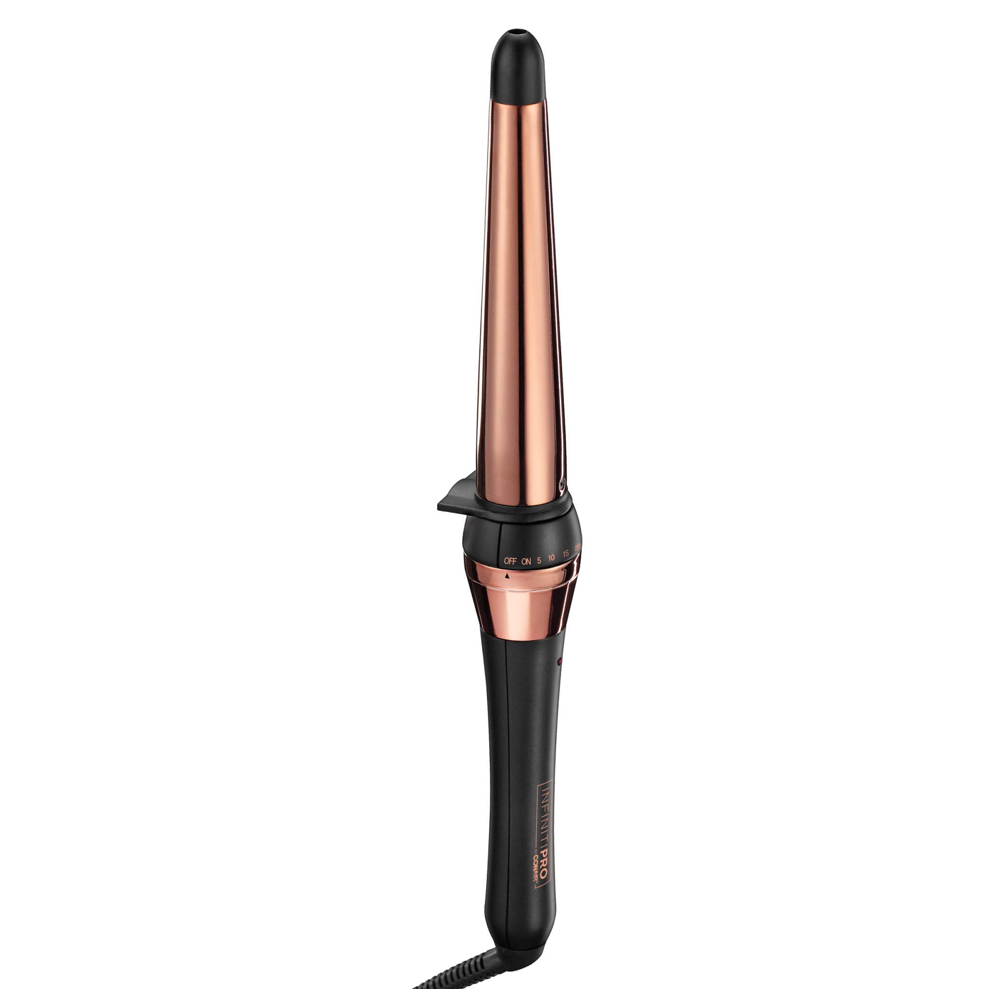 INFINITIPRO BY CONAIR Rose Gold Titanium Curling Wand for Beachy Waves
| Conair INFINITIPRO Rose Gold Curling Wand Prod